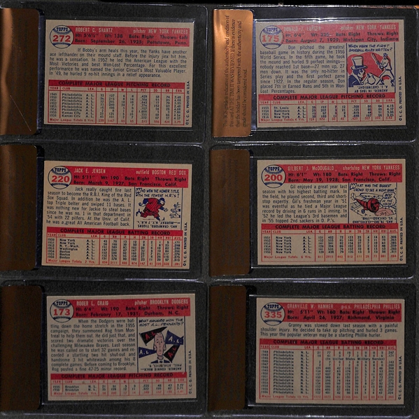 Lot of 15 - 1957 Topps Graded Baseball Cards - All Graded BVG 7.5 - w. Bobby Shantz